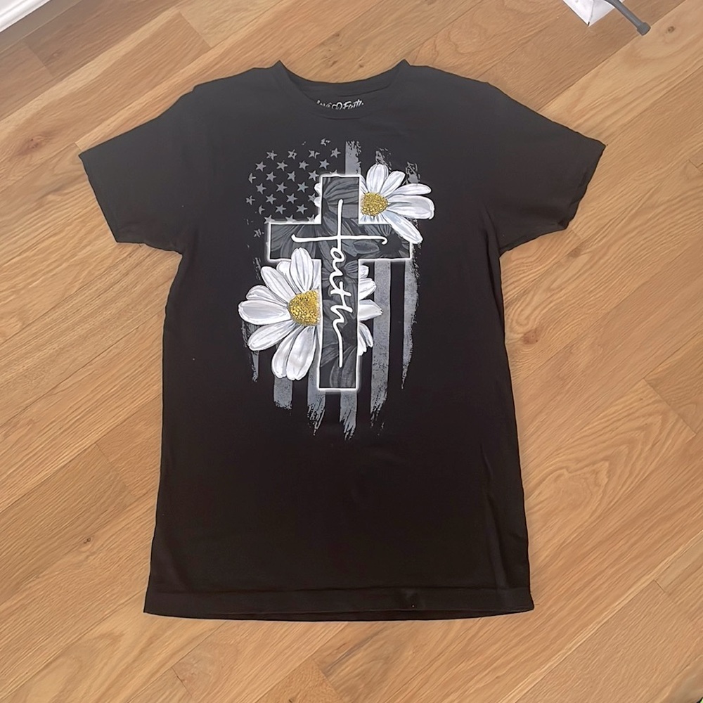 Black shirt from love n faith size small